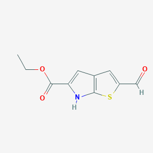 2-Formyl-6H-thieno[2,3-b]pyrrole-5-carboxylic acid ethyl ester