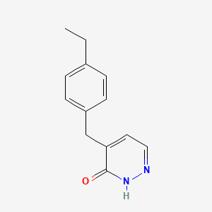 molecular formula C13H14N2O B8642567 4-(4-Ethylbenzyl)pyridazin-3-ol 