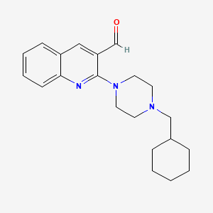 molecular formula C21H27N3O B8642592 2-[4-(Cyclohexylmethyl)piperazin-1-yl]quinoline-3-carbaldehyde CAS No. 898911-51-8