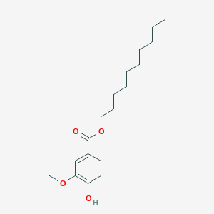 molecular formula C18H28O4 B8642599 Decyl 4-hydroxy-3-methoxybenzoate CAS No. 84375-73-5