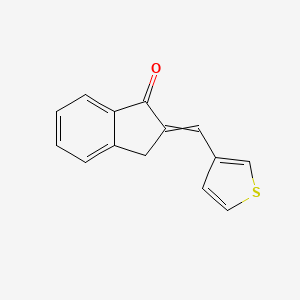 molecular formula C14H10OS B8642612 2-(3-Thienyl)methyleneindan-1-one 