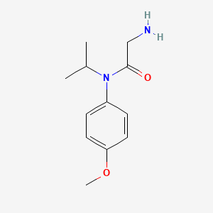 molecular formula C12H18N2O2 B8642623 N1-Isopropyl-N1-(4-methoxyphenyl)glycinamide CAS No. 173944-93-9