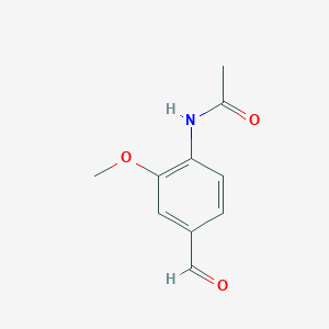 molecular formula C10H11NO3 B8642634 4-Acetamido-3-methoxybenzaldehyde 