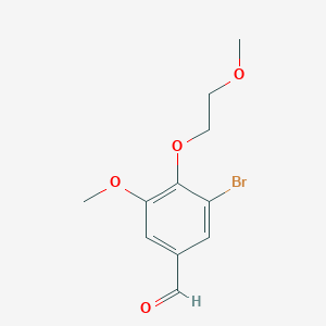 3-Bromo-5-methoxy-4-(2-methoxyethoxy)benzaldehyde