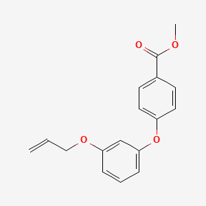 molecular formula C17H16O4 B8642748 Methyl 4-{3-[(prop-2-en-1-yl)oxy]phenoxy}benzoate CAS No. 152609-21-7