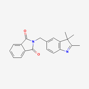 molecular formula C20H18N2O2 B8642764 2-[(2,3,3-Trimethyl-3H-indol-5-yl)methyl]-1H-isoindole-1,3(2H)-dione CAS No. 149980-68-7