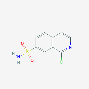 molecular formula C9H7ClN2O2S B8642819 1-Chloro-7-isoquinolinesulphonamide 