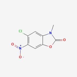 B8642854 5-Chloro-3-methyl-6-nitrobenzo[d]oxazol-2(3H)-one CAS No. 81117-74-0