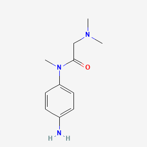 molecular formula C11H17N3O B8642858 N-(4-aminophenyl)-2-(dimethylamino)-N-methylAcetamide CAS No. 262368-27-4
