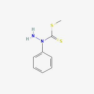 molecular formula C8H10N2S2 B8642861 Carbazic acid, 2-phenyldithio-, methyl ester 