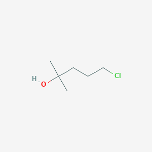 molecular formula C6H13ClO B8642929 5-Chloro-2-methylpentan-2-ol 