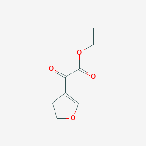 molecular formula C8H10O4 B8642942 Ethyl 4,5-dihydrofuran-3-yl(oxo)acetate 
