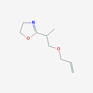 molecular formula C9H15NO2 B8642970 2-{1-[(Prop-2-en-1-yl)oxy]propan-2-yl}-4,5-dihydro-1,3-oxazole CAS No. 112832-68-5