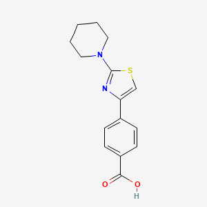 molecular formula C15H16N2O2S B8642987 4-(2-Piperidin-1-yl-thiazol-4-yl)-benzoic acid CAS No. 860344-52-1