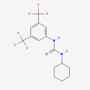 molecular formula C15H16F6N2O B8642993 1-[3,5-Bis(trifluoromethyl)phenyl]-3-cyclohexylurea 