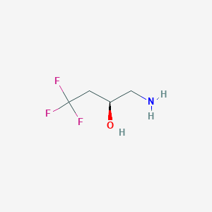 molecular formula C4H8F3NO B8643023 (S)-1-amino-4,4,4-trifluorobutan-2-ol 