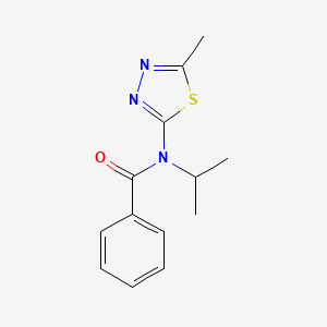 molecular formula C13H15N3OS B8643057 N-(5-Methyl-1,3,4-thiadiazol-2-yl)-N-(propan-2-yl)benzamide CAS No. 62347-24-4