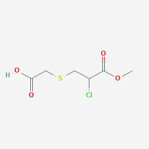 [(2-Chloro-3-methoxy-3-oxopropyl)sulfanyl]acetic acid