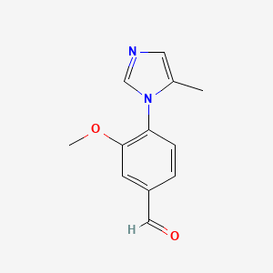 3-methoxy-4-(5-methyl-1H-imidazol-1-yl)benzaldehyde