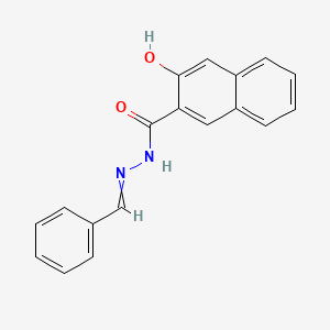 molecular formula C18H14N2O2 B8643162 3-hydroxy-N'-(1-phenylmethylene)-2-naphthohydrazide 