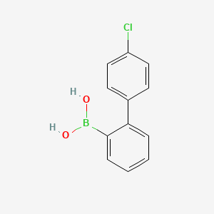 molecular formula C12H10BClO2 B8643168 2-(4-Chlorophenyl)phenylboronic acid 