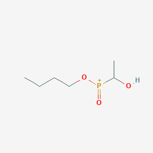 molecular formula C6H14O3P+ B8643181 Butoxy(1-hydroxyethyl)oxophosphanium CAS No. 88647-71-6