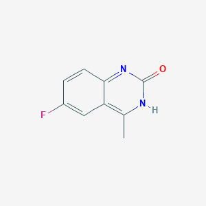 molecular formula C9H7FN2O B8643288 6-Fluoro-4-methylquinazolin-2-ol 