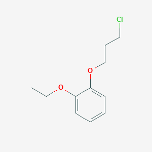 molecular formula C11H15ClO2 B8643296 1-Chloro-3-(2-ethoxyphenoxy)propane 