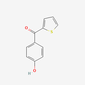 molecular formula C11H8O2S B8643345 4-(Thiophene-2-carbonyl)phenol 