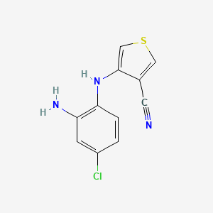 4-(2-Amino-4-chloroanilino)thiophene-3-carbonitrile