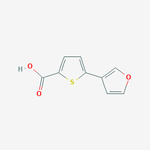molecular formula C9H6O3S B8643390 5-(Furan-3-yl)thiophene-2-carboxylic acid 