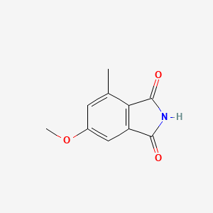 molecular formula C10H9NO3 B8643407 6-Methoxy-4-methyl-isoindole-1,3-dione 