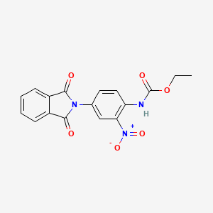 ethyl N-[4-(1,3-dioxoisoindol-2-yl)-2-nitrophenyl]carbamate