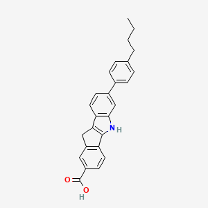 7-(4-Butylphenyl)-5,10-dihydroindeno[1,2-b]indole-2-carboxylic acid