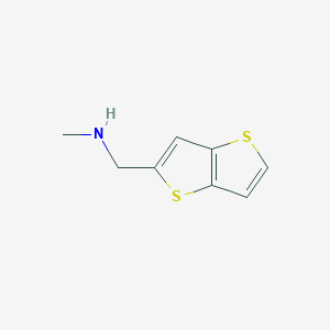 molecular formula C8H9NS2 B8643525 2-(Methylaminomethyl)thieno[3,2-b]thiophene 