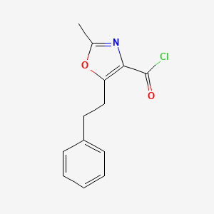 2-Methyl-5-phenethyloxazole-4-carbonyl chloride