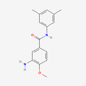 molecular formula C16H18N2O2 B8643593 3-Amino-4-methoxy-N-(3,5-dimethylphenyl)-benzamide 