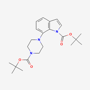 7-(4-Tert-butoxycarbonyl-piperazin-1-yl)-indole-1-carboxylic acid tert-butyl ester