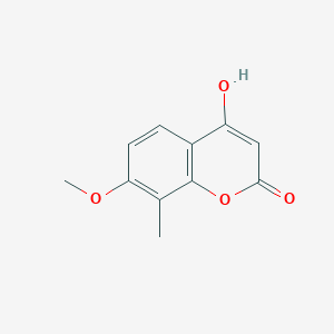 molecular formula C11H10O4 B8643659 4-hydroxy-7-methoxy-8-methyl-2H-1-benzopyran-2-one CAS No. 54295-01-1