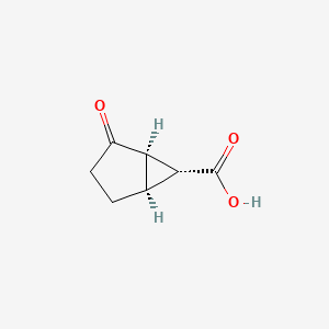 molecular formula C7H8O3 B8643679 (1R,5S,6R)-2-Oxobicyclo[3.1.0]hexane-6-carboxylic acid 