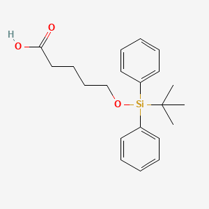 molecular formula C21H28O3Si B8643702 5-{[tert-Butyl(diphenyl)silyl]oxy}pentanoic acid CAS No. 118715-27-8