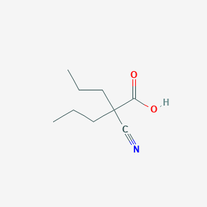 molecular formula C9H15NO2 B8643845 2-Cyano-2-propylpentanoic acid CAS No. 66546-91-6