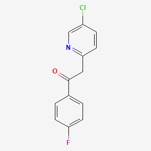 B8643870 2-(5-Chloropyridin-2-yl)-1-(4-fluorophenyl)ethan-1-one CAS No. 145834-73-7