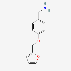 molecular formula C12H13NO2 B8644047 4-(Furan-2-ylmethoxy)-benzylamine CAS No. 849805-98-7