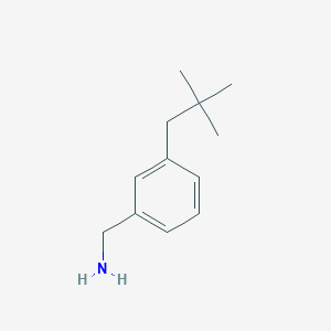 molecular formula C12H19N B8644088 3-(2,2-Dimethyl-propyl)-benzylamine 