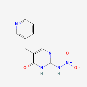 N-{6-Oxo-5-[(pyridin-3-yl)methyl]-1,6-dihydropyrimidin-2-yl}nitramide