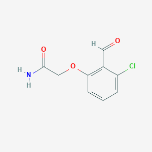 2-(3-Chloro-2-formylphenoxy)acetamide