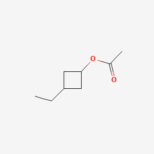 molecular formula C8H14O2 B8644170 1-Acetyloxy-3-ethylcyclobutane 