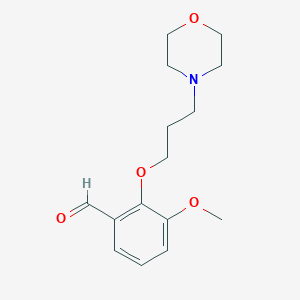 3-Methoxy-2-[3-(4-morpholinyl)propoxy]benzaldehyde