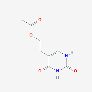 molecular formula C8H10N2O4 B8644256 2-(2,4-dioxo-1H-pyrimidin-5-yl)ethyl Acetate CAS No. 90301-77-2